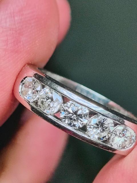 pt900�Y���1.00ct�_�C�������h�����O����� �� �����A�N�Z�T���[/���v�� 