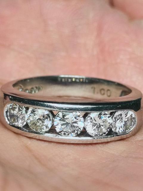 pt900�Y���1.00ct�_�C�������h�����O����� �� �����A�N�Z�T���[/���v�� 