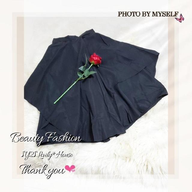 〜3L4L*重ね着風アシンメトリースカート+袴パンツ//ドッキン < 女性ファッション 〜3L4L*重ね着風アシンメトリースカート+袴パンツ//ドッキン < 女性ファッションの