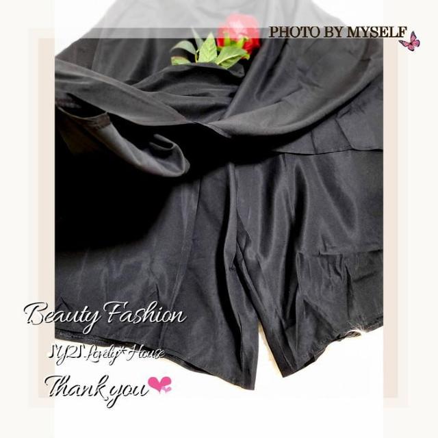 〜3L4L*重ね着風アシンメトリースカート+袴パンツ//ドッキン < 女性ファッション 〜3L4L*重ね着風アシンメトリースカート+袴パンツ//ドッキン < 女性ファッションの