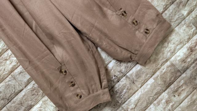***linen pants ***新品 シナモンbrown < 女性ファッション ***linen pants ***新品 シナモンbrown < 女性ファッションの