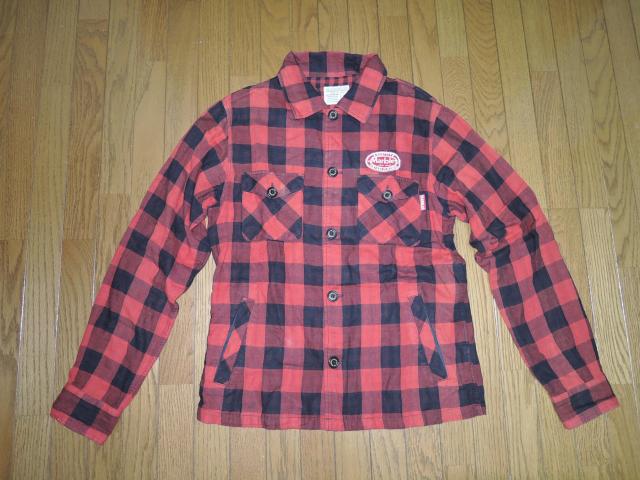 MARBLES マーブルズ 背ロゴ チェックシャツ M 赤黒 刺繍 ステッチ 長袖 TMT < ブランド  MARBLES マーブルズ 背ロゴ チェックシャツ M 赤黒 刺繍 ステッチ 長袖 TMT < ブランドの