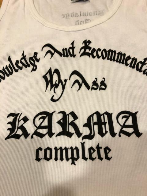 KARMA タンクトップ 超超大きい size 5L→3XL位 白A < 男性ファッション  KARMA タンクトップ 超超大きい size 5L→3XL位 白A < 男性ファッションの