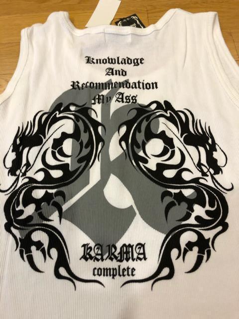 KARMA タンクトップ 超超大きい size 5L→3XL位 白A < 男性ファッション  KARMA タンクトップ 超超大きい size 5L→3XL位 白A < 男性ファッションの