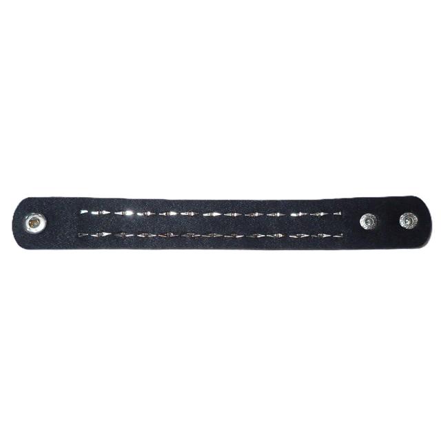 スタッズ 鋲 スクエア 2列 レザーブレスレット ブレスレット アクセサリー バングル リストバンド ロック パンク 黒色 @ < 男性アクセサリー/時計  スタッズ 鋲 スクエア 2列 レザーブレスレット ブレスレット アクセサリー バングル リストバンド ロック パンク 黒色 @ < 男性アクセサリー/時計の