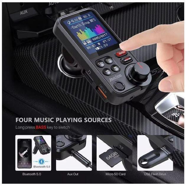 FMトランスミッター BT93 カーラジオとスマホを接続 Bluetooth5.0 7種類EQ設定可能 QC3.0急速充電 220 < 自動車/バイク FMトランスミッター BT93 カーラジオとスマホを接続 Bluetooth5.0 7種類EQ設定可能 QC3.0急速充電 220 < 自動車/バイク