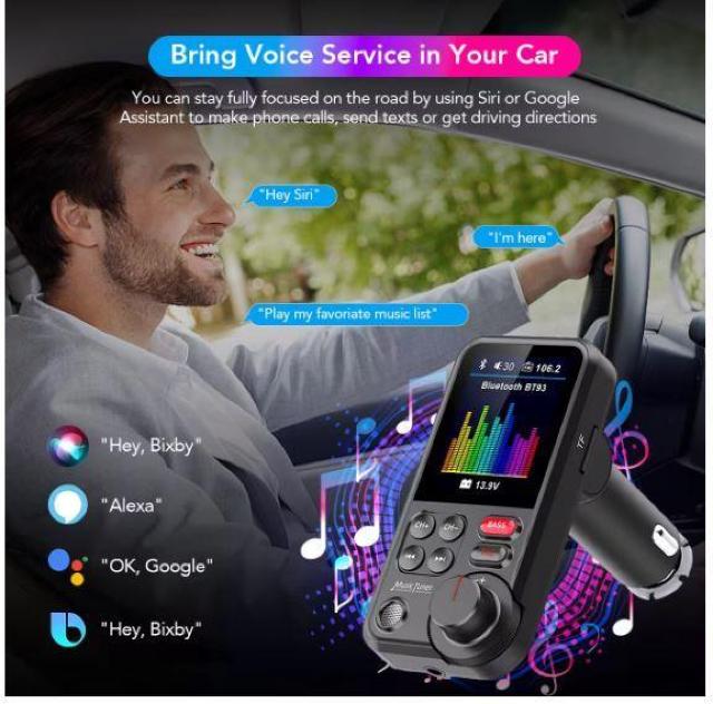 FMトランスミッター BT93 カーラジオとスマホを接続 Bluetooth5.0 7種類EQ設定可能 QC3.0急速充電 220 < 自動車/バイク FMトランスミッター BT93 カーラジオとスマホを接続 Bluetooth5.0 7種類EQ設定可能 QC3.0急速充電 220 < 自動車/バイク