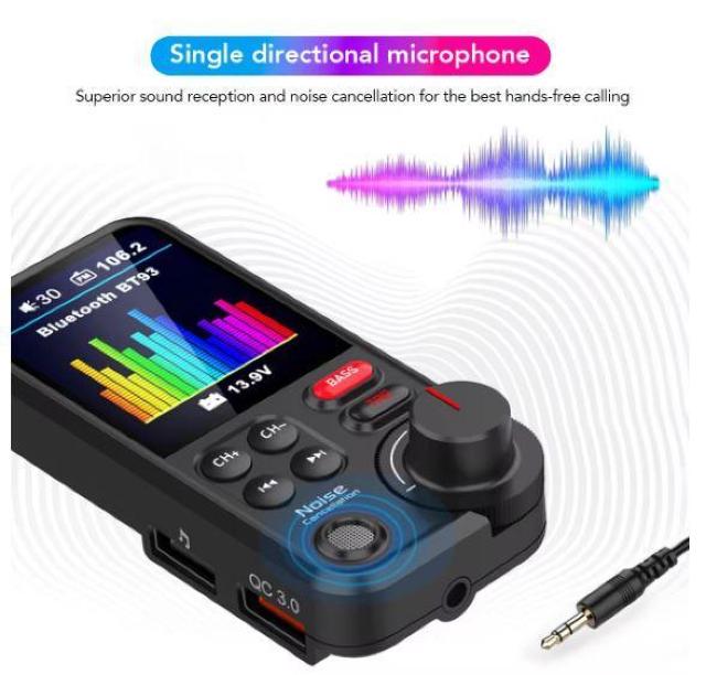 FMトランスミッター BT93 カーラジオとスマホを接続 Bluetooth5.0 7種類EQ設定可能 QC3.0急速充電 220 < 自動車/バイク FMトランスミッター BT93 カーラジオとスマホを接続 Bluetooth5.0 7種類EQ設定可能 QC3.0急速充電 220 < 自動車/バイク
