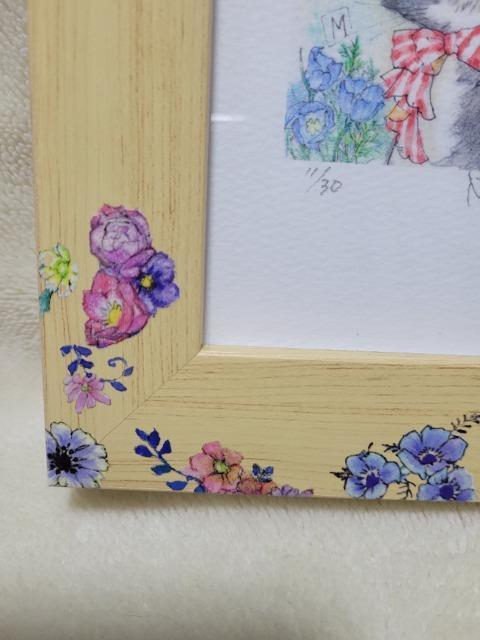 いのまたむつみ ミニ版画(猫)「青い花」直筆サイン入り/限定30枚 < ホビー いのまたむつみ ミニ版画(猫)「青い花」直筆サイン入り/限定30枚 < ホビーの