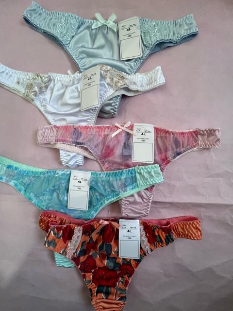 4Lサイズ!5枚セット!光沢ツルツル素材!シフォン使いあり!高貴品格!色とりどり!エレガント!Tバックショーツ!No.翠2 < 女性ファッション  4Lサイズ!5枚セット!光沢ツルツル素材!シフォン使いあり!高貴品格!色とりどり!エレガント!Tバックショーツ!No.翠2 < 女性ファッションの