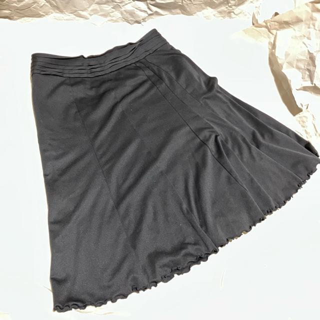 【co-quina / コキナ】 膝丈 フレアスカート ブラック < 女性ファッション 【co-quina / コキナ】 膝丈 フレアスカート ブラック < 女性ファッションの