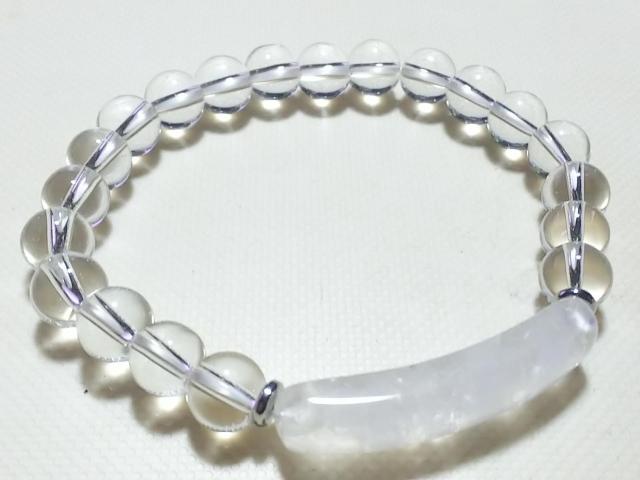 天然石★水晶 8mm ブレス < 女性アクセサリー/時計  天然石★水晶 8mm ブレス < 女性アクセサリー/時計の