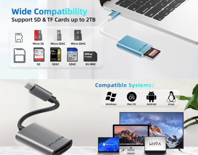 �y�قڐV�i���z��USB Type-C Micro SD�J�[�h���[�_�[�� �� �Ɠd/AV�� 