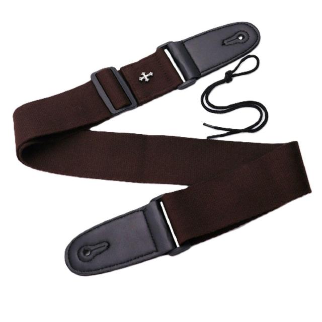 クロスモチーフ 十字架 ギター ストラップ ボタン付き アコギ アコースティックギター エレキギター ベース 茶色 < ホビー クロスモチーフ 十字架 ギター ストラップ ボタン付き アコギ アコースティックギター エレキギター ベース 茶色 < ホビーの