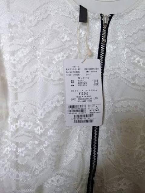 新品■定価15540円 スモーク◆ レース フェイクレザー オールインワン ワンピース◆ホワイト&ネイビー < 女性ファッション  新品■定価15540円 スモーク◆ レース フェイクレザー オールインワン ワンピース◆ホワイト&ネイビー < 女性ファッションの