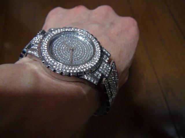 Lucaso メンズ 腕時計 豪華ジルコニア ダイヤモンド付き新品!2。 < 男性アクセサリー/時計  Lucaso メンズ 腕時計 豪華ジルコニア ダイヤモンド付き新品!2。  < 男性アクセサリー/時計の