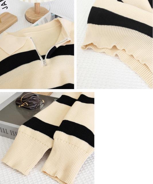 送料無料 新品 ニットトップス ハーフジップ 襟付き < 女性ファッション  送料無料 新品 ニットトップス ハーフジップ 襟付き < 女性ファッションの