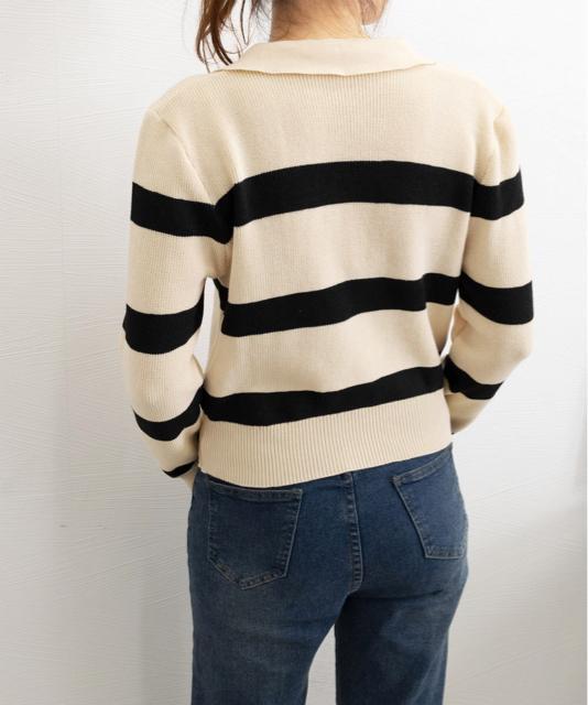 送料無料 新品 ニットトップス ハーフジップ 襟付き < 女性ファッション  送料無料 新品 ニットトップス ハーフジップ 襟付き < 女性ファッションの