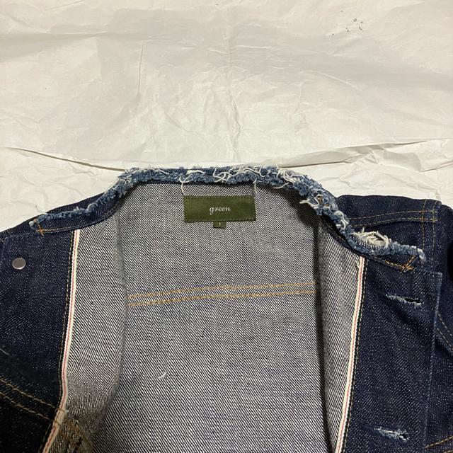 【Green(現HYKE)】〈名作!〉 ノーカラーデニムジャケット / 1 < ブランド 【Green(現HYKE)】〈名作!〉 ノーカラーデニムジャケット / 1 < ブランドの