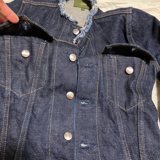 【Green(現HYKE)】〈名作!〉 ノーカラーデニムジャケット / 1 < ブランド 【Green(現HYKE)】〈名作!〉 ノーカラーデニムジャケット / 1 < ブランドの