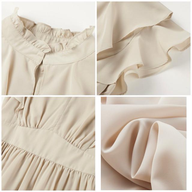 ブラックシフォンフリルロングワンピースオケージョンパーティー結婚式黒体型カバー < 女性ファッション  ブラックシフォンフリルロングワンピースオケージョンパーティー結婚式黒体型カバー < 女性ファッションの