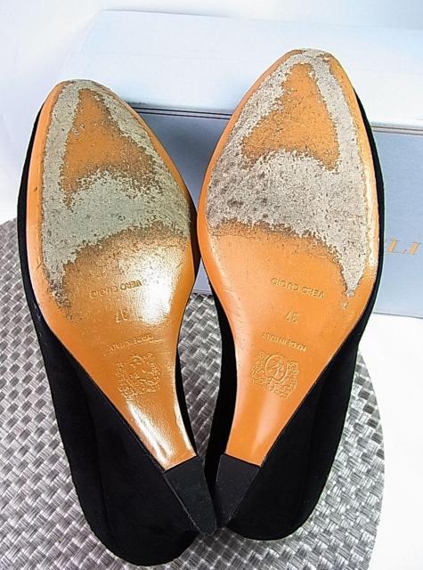 500円スタ★正規品 BRUNO MAGLI ブルーノマリ スエードパンプス 37 (約23.5-24cm) ブラック < ブランド 500円スタ★正規品 BRUNO MAGLI ブルーノマリ スエードパンプス 37 (約23.5-24cm) ブラック < ブランドの