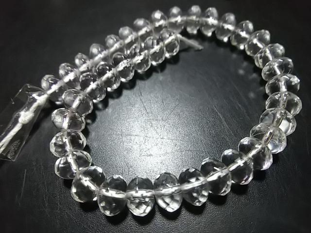 天然石★水晶 6mmロンデルカット 半連 < 女性アクセサリー/時計 天然石★水晶 6mmロンデルカット 半連 < 女性アクセサリー/時計の