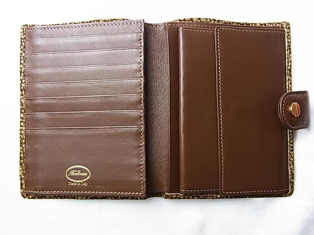 正規美品 BORBONESE(ボルボネーゼ) ウズラ柄 2つ折り財布 < 女性ファッション 正規美品 BORBONESE(ボルボネーゼ) ウズラ柄 2つ折り財布 < 女性ファッションの