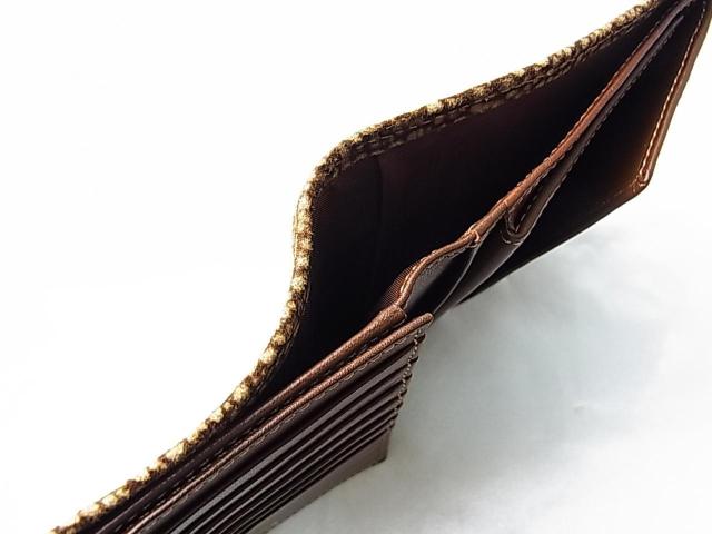 正規美品 BORBONESE(ボルボネーゼ) ウズラ柄 2つ折り財布 < 女性ファッション 正規美品 BORBONESE(ボルボネーゼ) ウズラ柄 2つ折り財布 < 女性ファッションの