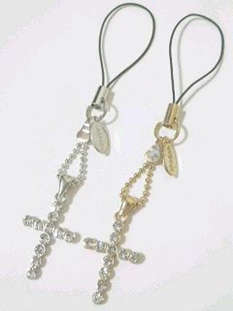 LOVE.二人の愛《キラキラクロス》ペア携帯ストラップ < 家電/AV LOVE.二人の愛《キラキラクロス》ペア携帯ストラップ < 家電/AVの