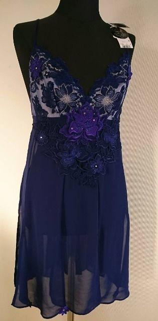 サルート/店舗限定/88G/女優/スリップ/ランジェリードレス/ナイトドレス/ナイティ/KO紺/M < 女性ファッション  サルート/店舗限定/88G/女優/スリップ/ランジェリードレス/ナイトドレス/ナイティ/KO紺/M  < 女性ファッションの