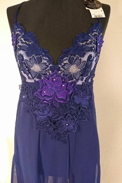サルート/店舗限定/88G/女優/スリップ/ランジェリードレス/ナイトドレス/ナイティ/KO紺/M < 女性ファッション  サルート/店舗限定/88G/女優/スリップ/ランジェリードレス/ナイトドレス/ナイティ/KO紺/M < 女性ファッションの