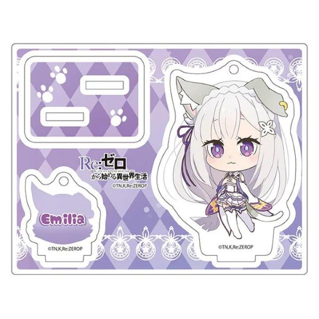 Re:ゼロから始める異世界生活 スタンドキーホルダー エミリア < アニメ/コミック/キャラクター  Re:ゼロから始める異世界生活 スタンドキーホルダー エミリア  < アニメ/コミック/キャラクターの