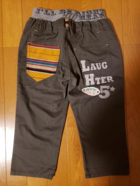 ☆美品☆ウエストリブ半端丈ズボン☆150 < キッズ/ベビー  ☆美品☆ウエストリブ半端丈ズボン☆150 < キッズ/ベビーの