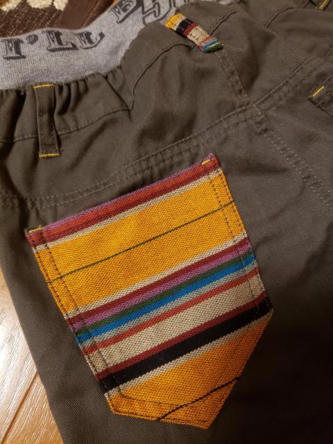☆美品☆ウエストリブ半端丈ズボン☆150 < キッズ/ベビー  ☆美品☆ウエストリブ半端丈ズボン☆150 < キッズ/ベビーの