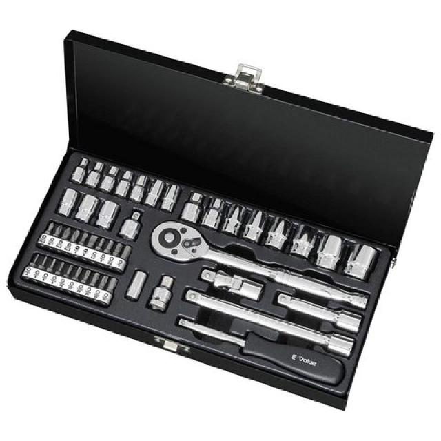 ソケットレンチセット  差込角:6.35mm 9.5mm 46点 1セット < ペット/手芸/園芸  ソケットレンチセット  差込角:6.35mm 9.5mm 46点 1セット  < ペット/手芸/園芸の