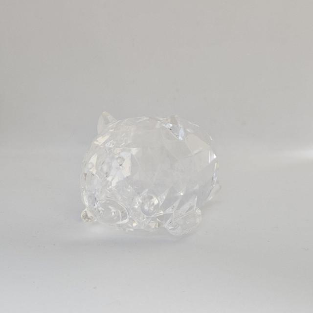 新品*アクリルアイス*ブタ*クリスタル*フィギュア*白*透明*クリア < インテリア/ライフ  新品*アクリルアイス*ブタ*クリスタル*フィギュア*白*透明*クリア < インテリア/ライフの