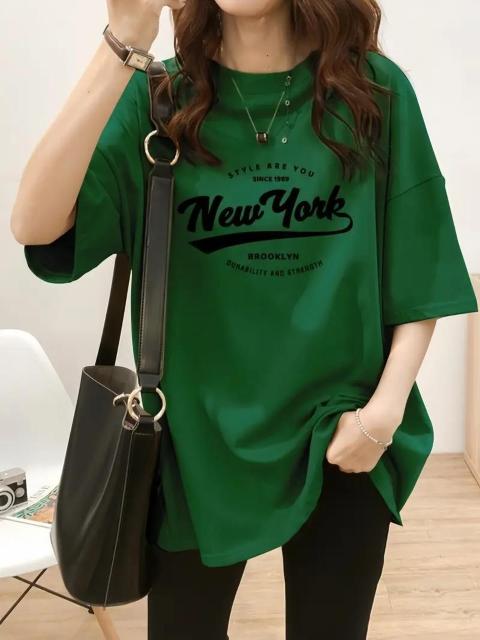 超お買い得1490円★レタープリントTシャツ、半袖クルーネックトップス、夏と春に最適、レディース 日本サイズL ローズレッド < 女性ファッション  超お買い得1490円★レタープリントTシャツ、半袖クルーネックトップス、夏と春に最適、レディース 日本サイズL ローズレッド < 女性ファッションの