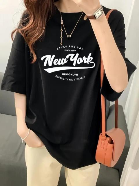 超お買い得1490円★レタープリントTシャツ、半袖クルーネックトップス、夏と春に最適、レディース 日本サイズL ローズレッド < 女性ファッション  超お買い得1490円★レタープリントTシャツ、半袖クルーネックトップス、夏と春に最適、レディース 日本サイズL ローズレッド < 女性ファッションの