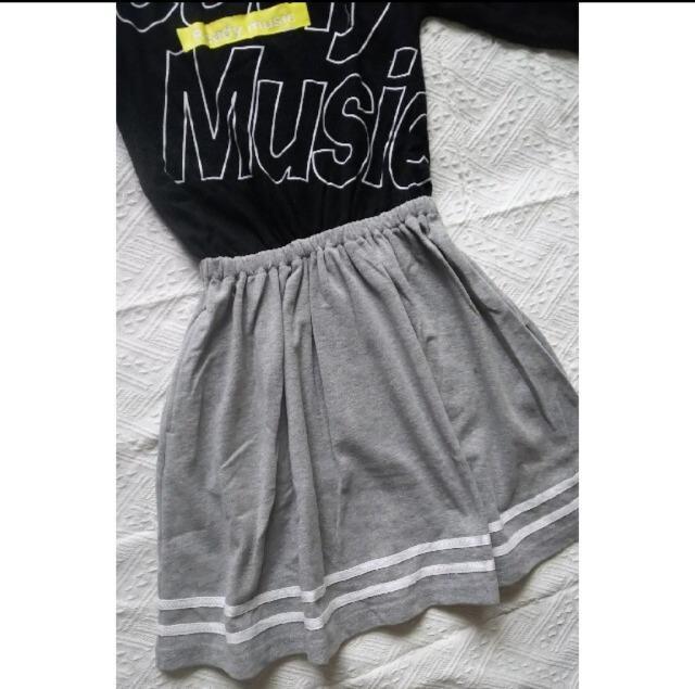 140★LOCK HEAVEN★トレーナー生地ドッキングワンピース★新品 < キッズ/ベビー 140★LOCK HEAVEN★トレーナー生地ドッキングワンピース★新品 < キッズ/ベビーの