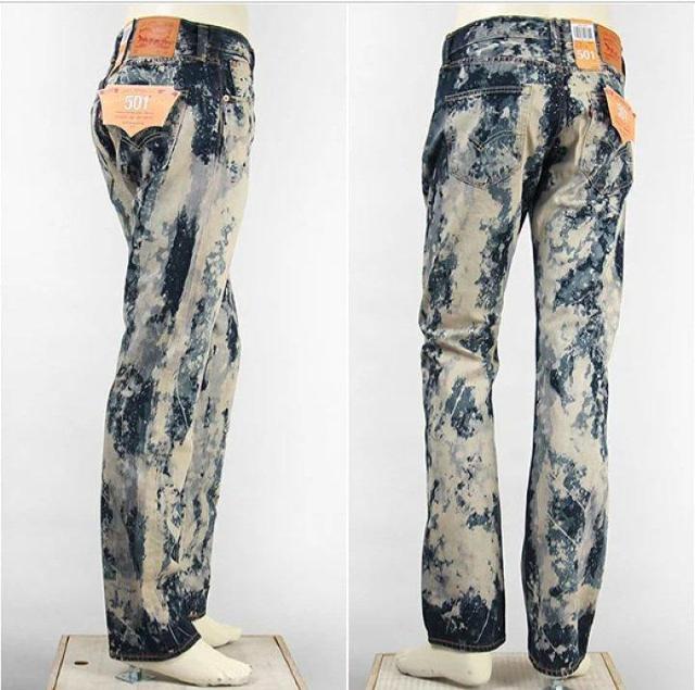 レア【Levi's 501】リーバイス★ド派手カッコいいブリーチ加工ボタンフライ☆ストレートデニムパンツW32L32イケオジお兄系 < ブランド レア【Levi's 501】リーバイス★ド派手カッコいいブリーチ加工ボタンフライ☆ストレートデニムパンツW32L32イケオジお兄系 < ブランドの