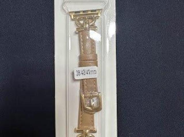 Apple Watch バンド 合皮 38/40/41mm ライトカーキ+ゴールド < 女性アクセサリー/時計 Apple Watch バンド 合皮 38/40/41mm ライトカーキ+ゴールド < 女性アクセサリー/時計の