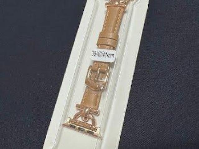 Apple Watch バンド 合皮 38/40/41mm ライトカーキ+ゴールド < 女性アクセサリー/時計 Apple Watch バンド 合皮 38/40/41mm ライトカーキ+ゴールド < 女性アクセサリー/時計の
