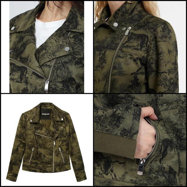 美品 Desigual デシグアル DAHLIA ライダースジャケット 38 < ブランド 美品 Desigual デシグアル DAHLIA ライダースジャケット 38 < ブランドの