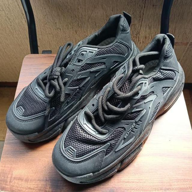 新品 27cm メンズ スニーカー ブラック シューズ 靴 カジュアル 厚底 < 男性ファッション 新品 27cm メンズ スニーカー ブラック シューズ 靴 カジュアル 厚底 < 男性ファッションの