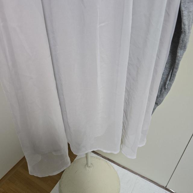 スナイデル snidel シフォン切り替えニット チュニック グレー 1426 < ブランド スナイデル snidel シフォン切り替えニット チュニック グレー 1426 < ブランドの