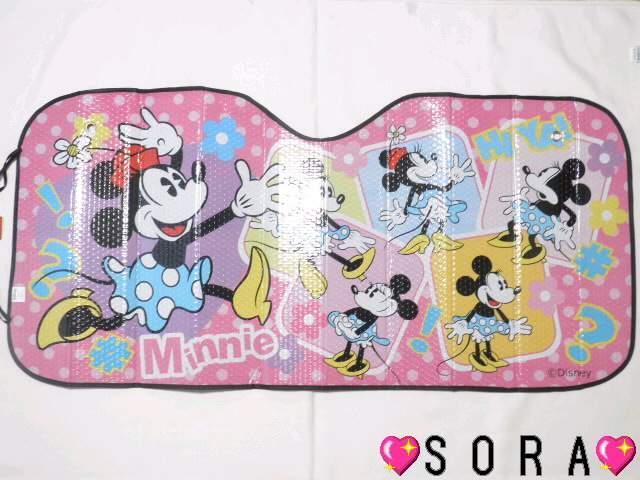 ディズニー【ミニー】フロントサンシェード 吸盤付 < 自動車/バイク ディズニー【ミニー】フロントサンシェード 吸盤付 < 自動車/バイク