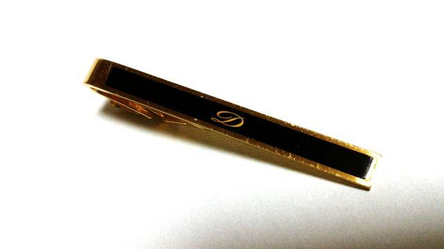 正規 入手困難 S.T.Dupont デュポン Dロゴ ブラック×ゴールドネクタイピン黒 < 男性ファッション  正規 入手困難 S.T.Dupont デュポン Dロゴ ブラック×ゴールドネクタイピン黒  < 男性ファッションの
