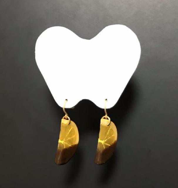 hハンドメイド粘土〓オランジェットピアス〓オレンジチョコ < 女性ファッション hハンドメイド粘土〓オランジェットピアス〓オレンジチョコ < 女性ファッションの