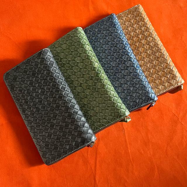 4色 色選択 ハンドメイド 新品 ブライドレザー ヌメ革/本革 編み込み メンズ財布 長財布  ラウンドファスナー < 男性ファッション  4色 色選択 ハンドメイド 新品 ブライドレザー ヌメ革/本革 編み込み メンズ財布 長財布  ラウンドファスナー  < 男性ファッションの